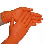 Перчатки нитриловые AB, оранжевые ЭКСТРА без талька, размер L, уп.100шт