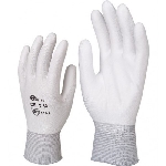 Перчатки AB, для механических работ с PU покрытием 1 пара - белые, размер S