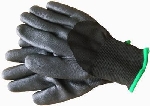 Перчатки AB, для механических работ с нитриловым покрытием 1 пара - черные, размер L
