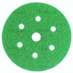 3М 245 зелёные, 7 отверстий, диаметр 150 мм, Зерно P 40