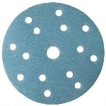 P 120 Абразивный круг IFILM Blue ISISTEM, D=150мм, 15 отверстий, IS-IF-Blue-D150-15H-P120